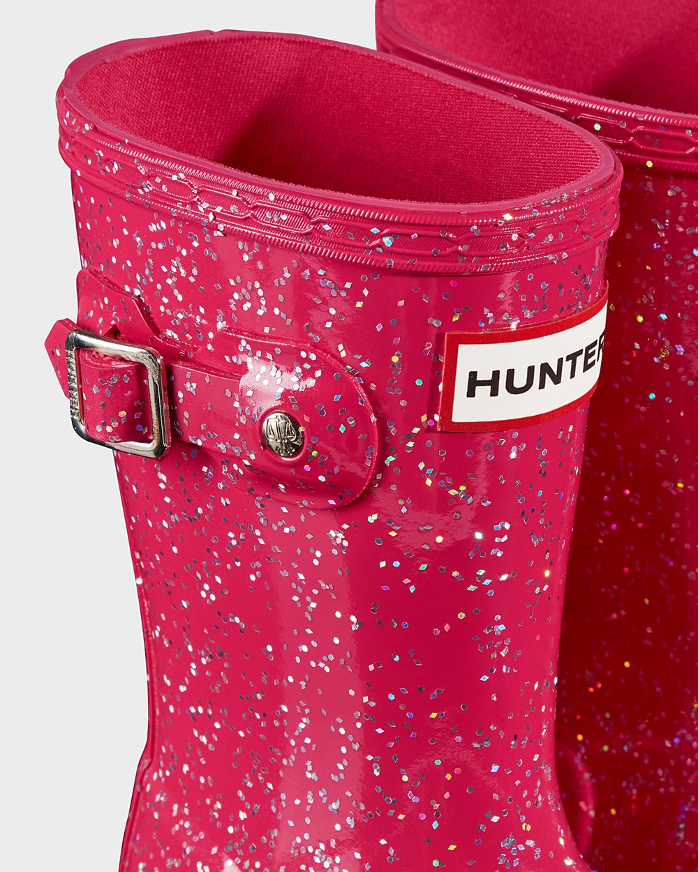 Botas De Agua Original Little Giant Glitter Hunter Niños - Rosas - 789653MWF